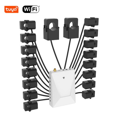 I-WIFI Multi-Circuit Energy Meter, isekela i-Split-phase yase-US, ene-2*200A Main CT+16*50A sub CT Clamp