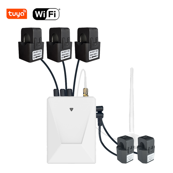 Imitha Yamandla E-WIFI Eneziyingi Eziningi, ene-3 * 200A Main CT Clamp, isekela izinhlelo zamandla zezigaba ezintathu ze-EU